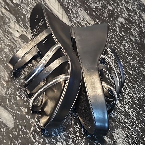 NEW CONTESSA ITALIAN LEATHER ITALIAN S OPEN-TOE DESIGN AND MULTIPLE STRAPS G1 - Picture 12 of 15